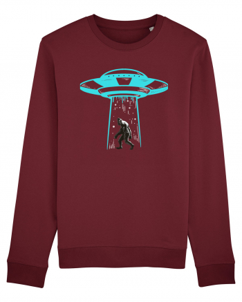 Bigfoot UFO Abduction Burgundy