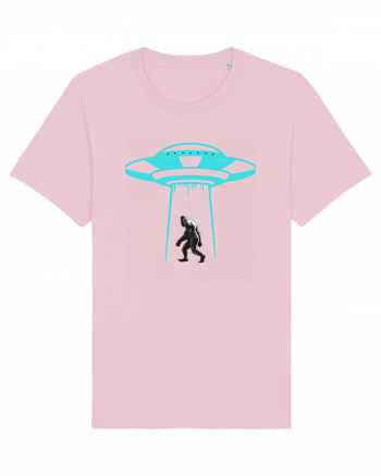 Bigfoot UFO Abduction Cotton Pink