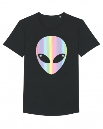 Colourful Alien Head Black