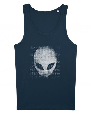 Ancient Alien Face Navy