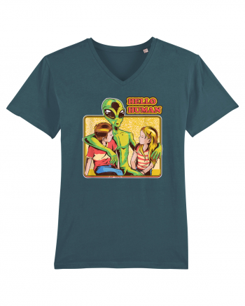 Cool Retro Alien Hello Humans Stargazer