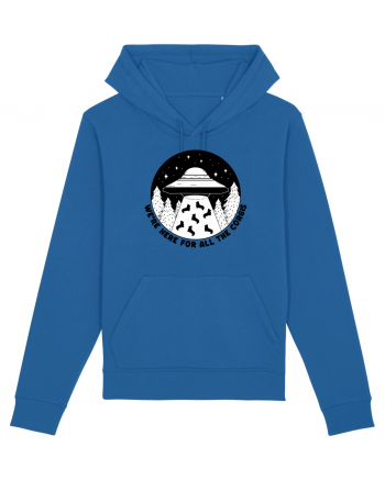 Corgi Lover UFO Alien Abduction Royal Blue