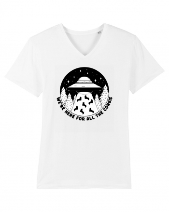 Corgi Lover UFO Alien Abduction White