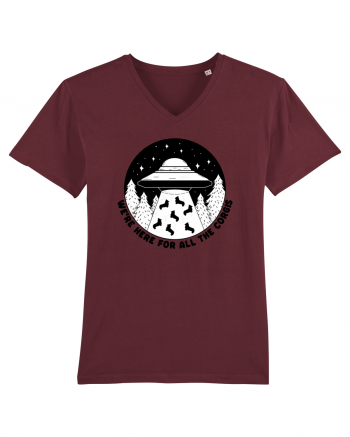 Corgi Lover UFO Alien Abduction Burgundy