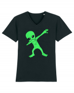 Dabbing Alien Tricou mânecă scurtă guler V Bărbat Presenter