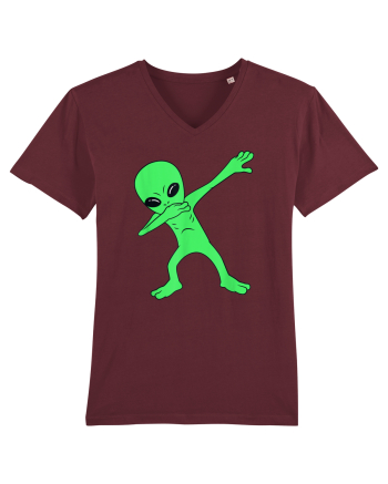 Dabbing Alien Burgundy