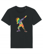 Colour Dabbing Alien Tricou mânecă scurtă Unisex Rocker