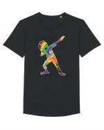 Colour Dabbing Alien Tricou mânecă scurtă guler larg Bărbat Skater