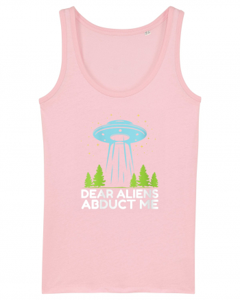 Dear Aliens Abduct Me Cotton Pink