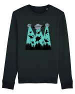 Dinosaur Alien Abduction Bluză mânecă lungă Unisex Rise