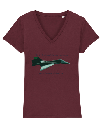 Origami Plane Burgundy