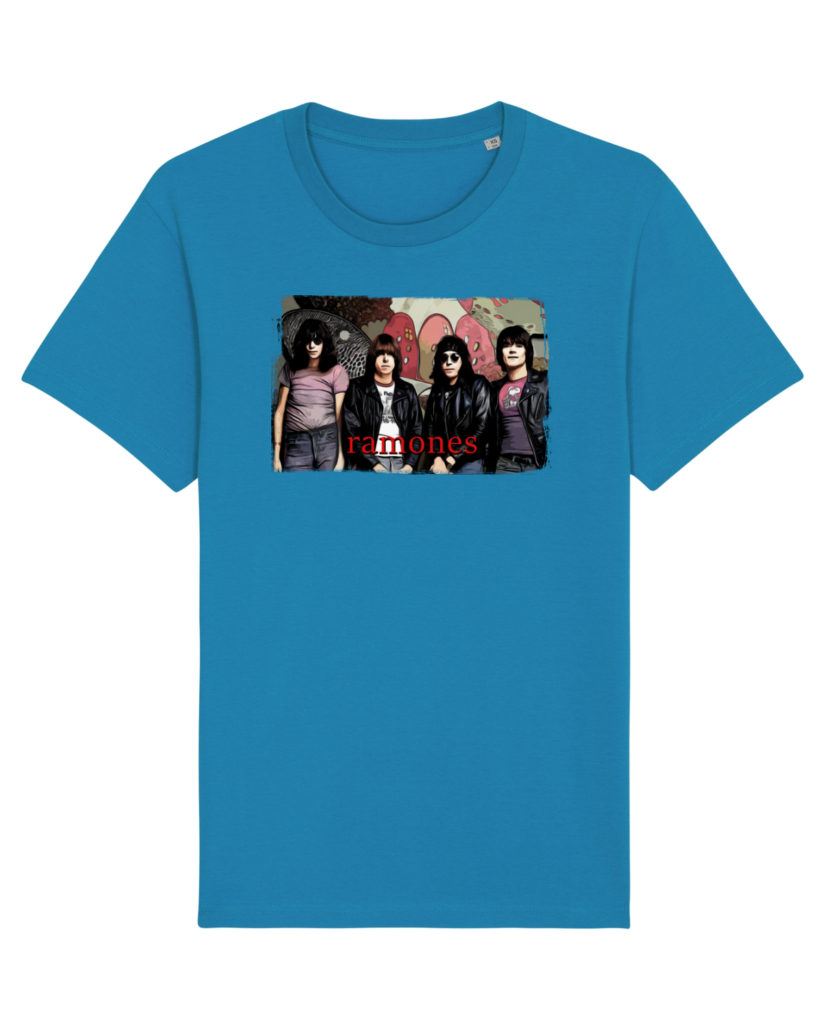 Tricou mânecă scurtă Unisex Rocker Azur