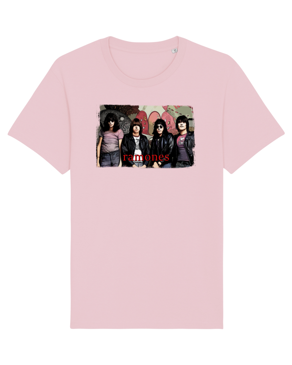 Tricou mânecă scurtă Unisex Rocker Cotton Pink