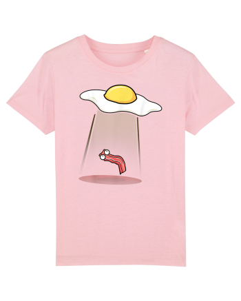 Funny Alien Breakfast Cotton Pink