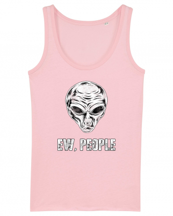 Ew People Funny Alien Face Cotton Pink