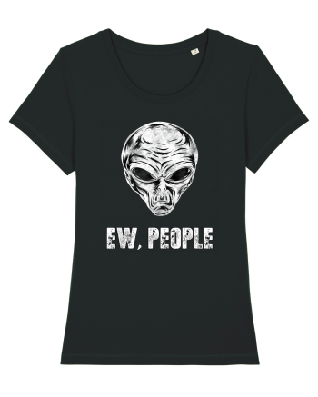 Ew People Funny Alien Face Black