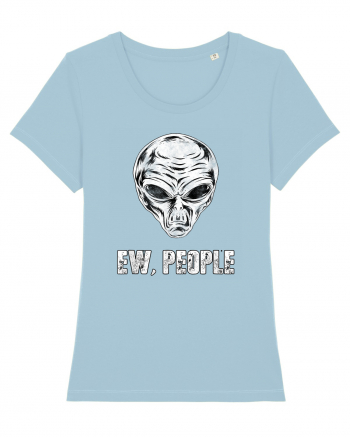 Ew People Funny Alien Face Sky Blue