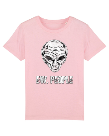 Ew People Funny Alien Face Cotton Pink