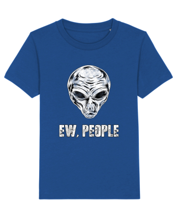 Ew People Funny Alien Face Majorelle Blue