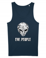 Ew People Funny Alien Face Maiou Bărbat Runs