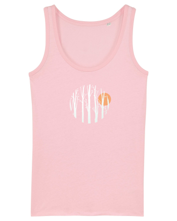 Lună Plină În Padurea de Mesteacăn Cotton Pink