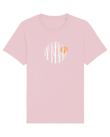 Lună Plină În Padurea de Mesteacăn Cotton Pink