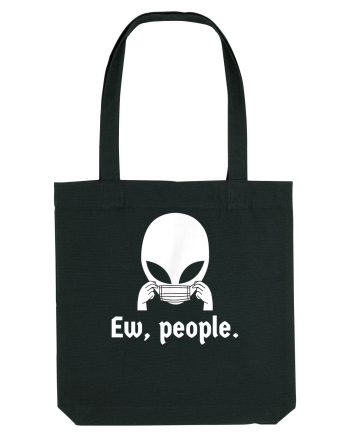 Ew People Introvert Alien Face Mask Black