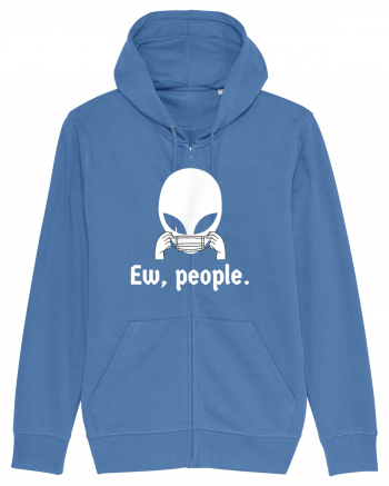 Ew People Introvert Alien Face Mask Bright Blue