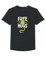 Free Hugs Tricou mânecă scurtă guler larg Bărbat Skater