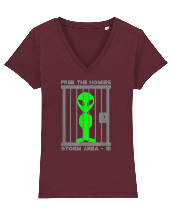 Free The Homies Jail Area 51 Burgundy