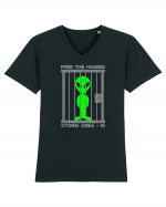 Free The Homies Jail Area 51 Tricou mânecă scurtă guler V Bărbat Presenter