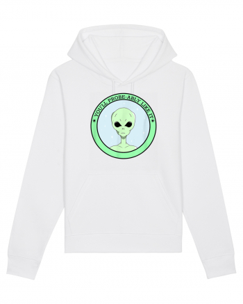 Funny Alien Abduction Probe Ably White