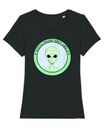 Funny Alien Abduction Probe Ably Tricou mânecă scurtă guler larg fitted Damă Expresser