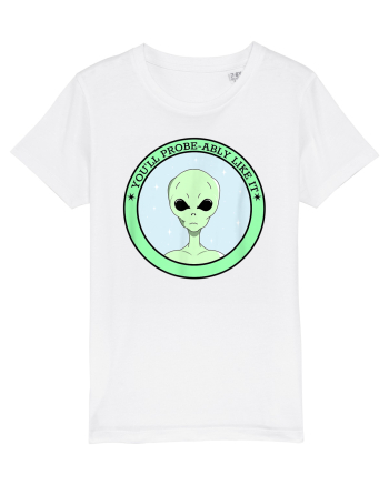 Funny Alien Abduction Probe Ably White