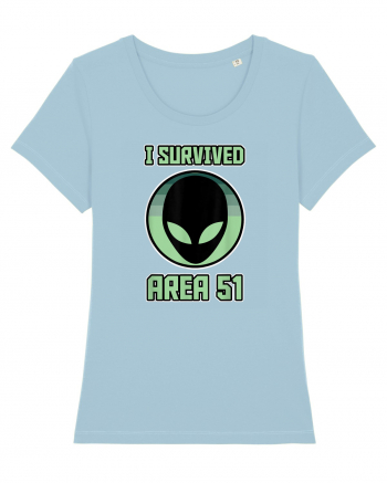 Funny Storm Area 51 Survived Alien Raid Sky Blue