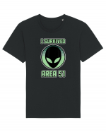 Funny Storm Area 51 Survived Alien Raid Tricou mânecă scurtă Unisex Rocker