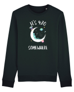 Funny Weed Joint Smoking Moon Bluză mânecă lungă Unisex Rise