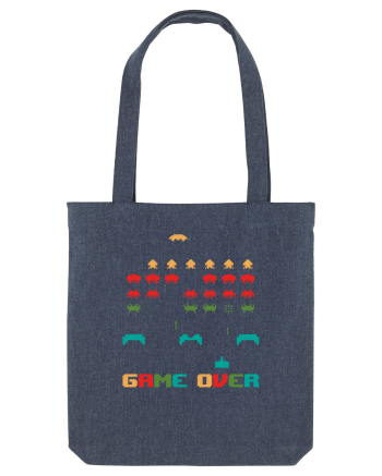 Game Over Retro Arcade Gaming Midnight Blue