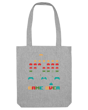 Game Over Retro Arcade Gaming Heather Grey