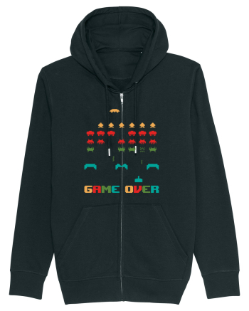 Game Over Retro Arcade Gaming Black