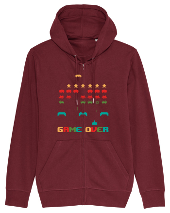 Game Over Retro Arcade Gaming Burgundy