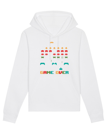Game Over Retro Arcade Gaming White