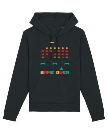 Game Over Retro Arcade Gaming Black