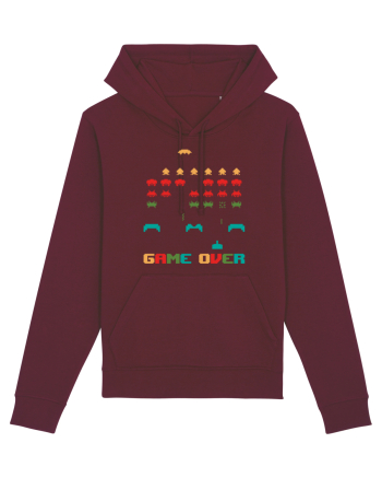 Game Over Retro Arcade Gaming Burgundy