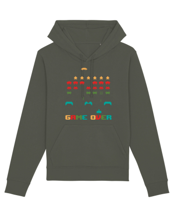 Game Over Retro Arcade Gaming Khaki