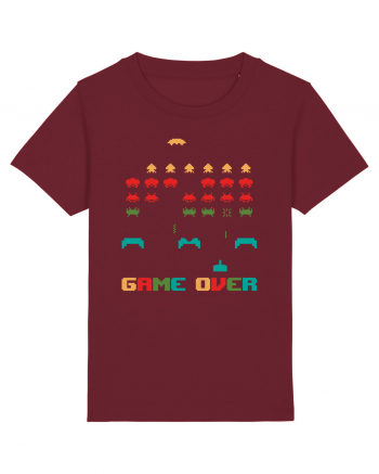 Game Over Retro Arcade Gaming Burgundy