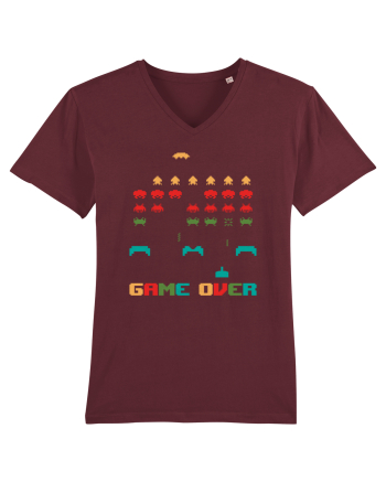 Game Over Retro Arcade Gaming Burgundy
