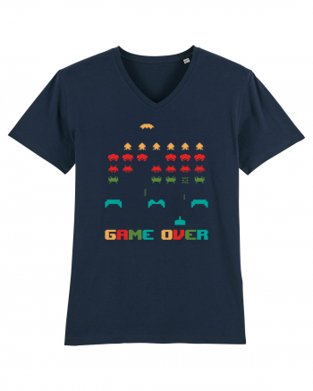Game Over Retro Arcade Gaming French Navy