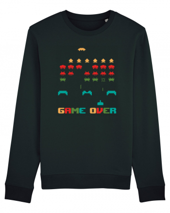 Game Over Retro Arcade Gaming Black