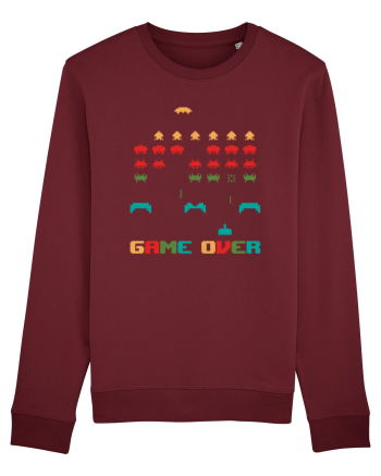 Game Over Retro Arcade Gaming Burgundy